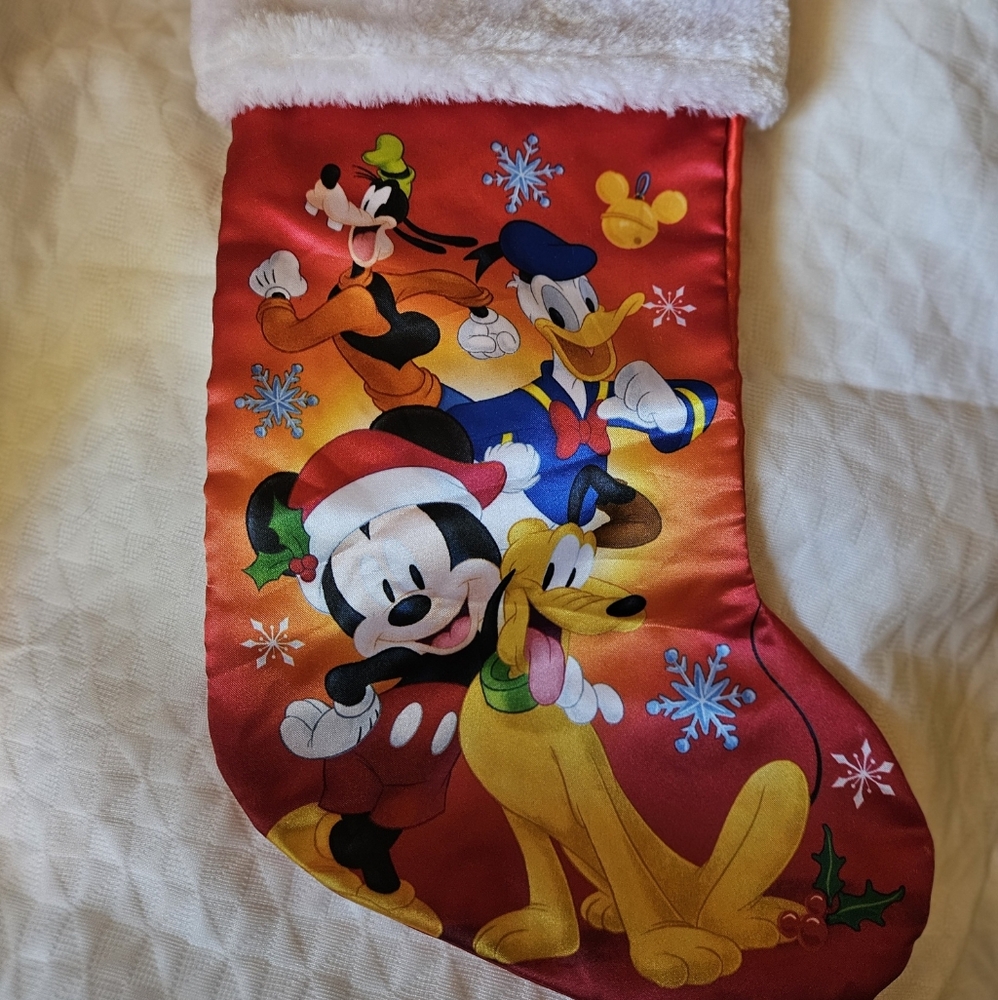 Vintage Disney 90th Anniversary Mickey Mouse & Friends Christmas Stocking